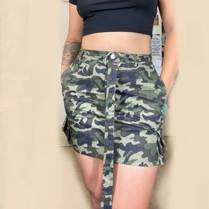 Camp print skirt